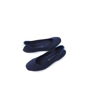 ROTHYS SIZE 9.5 Womens Navy Blue Square Toe Flats